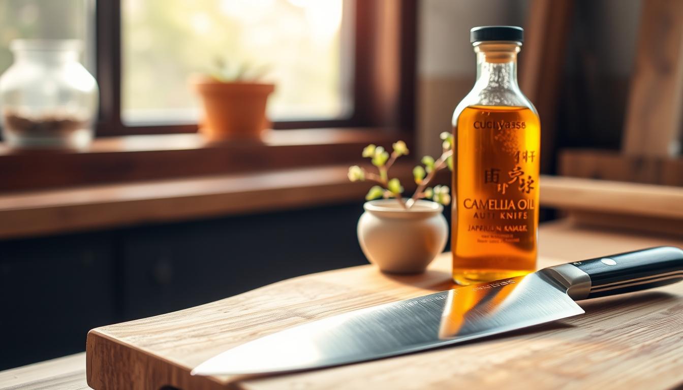 Camellia oil for knives