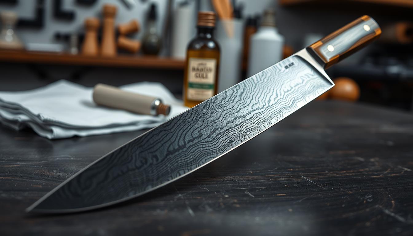 Cleaning Damascus steel