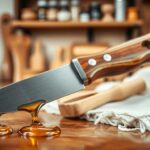 Knife handle oil