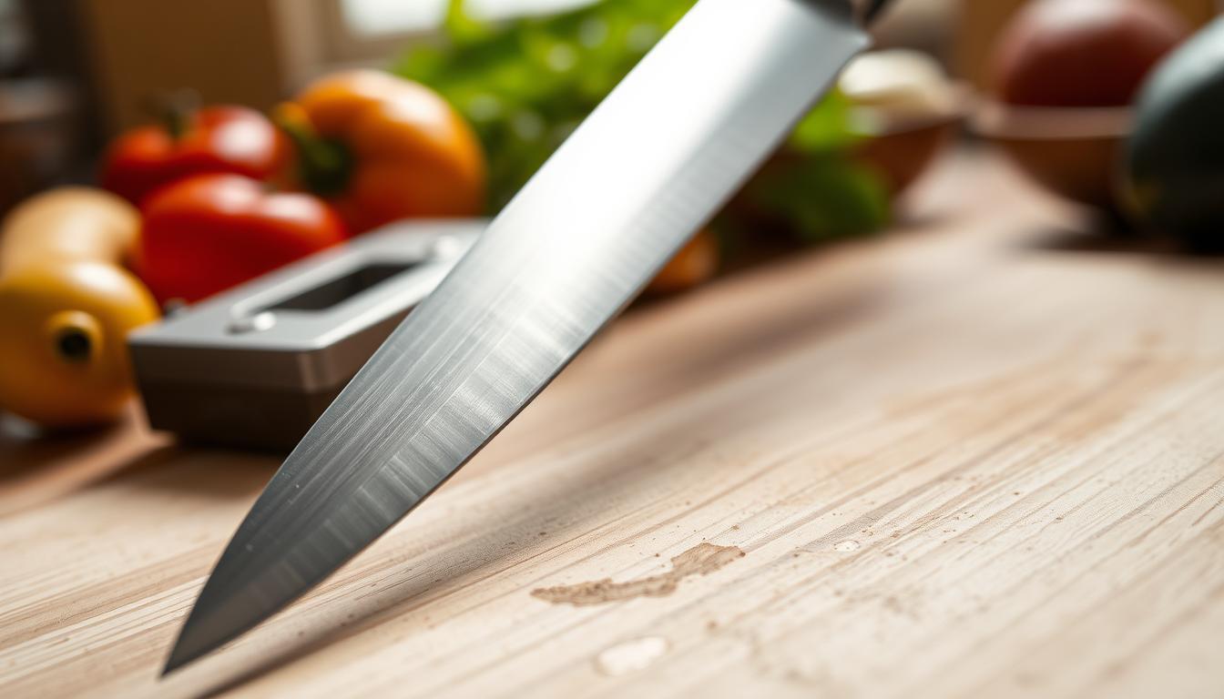 Micro-bevel on knives