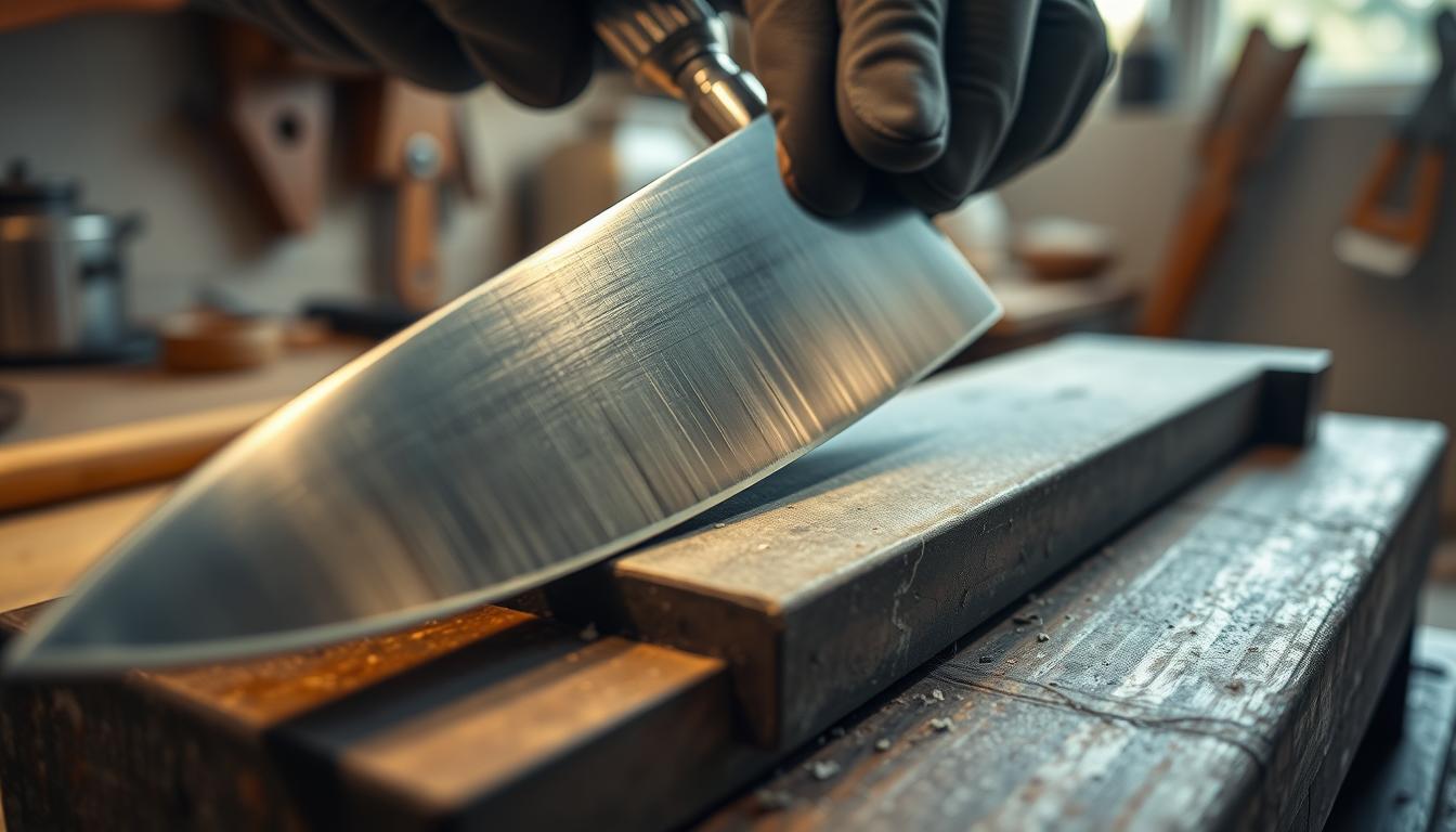 Over-sharpening a knife