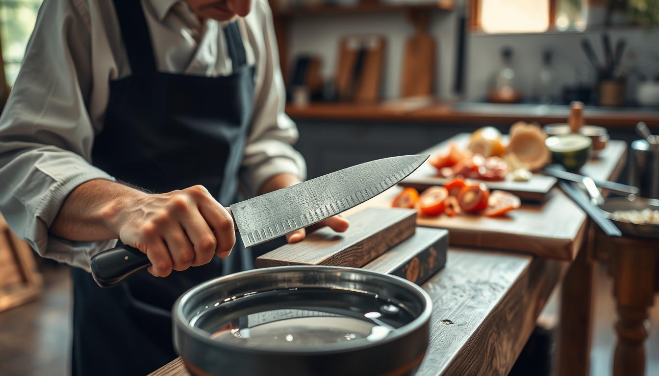Sharpening single bevel