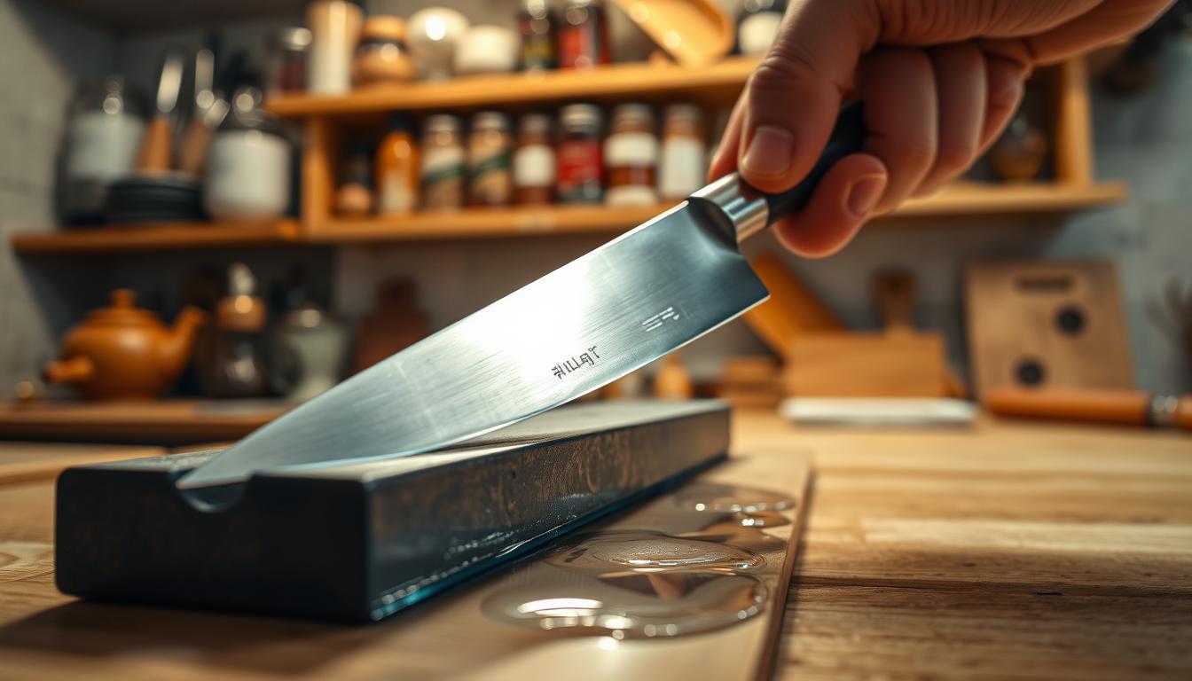 Whetstone sharpening