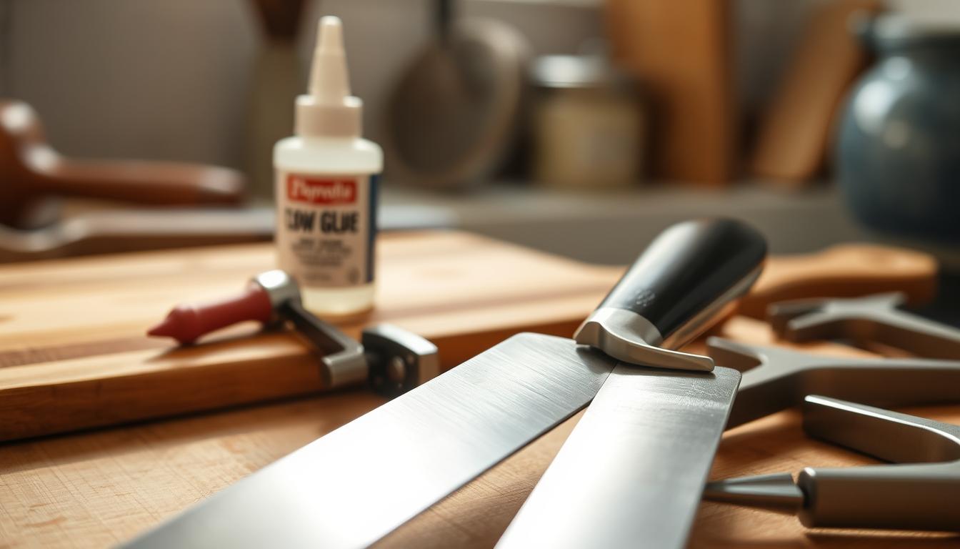 Fixing a loose knife handle