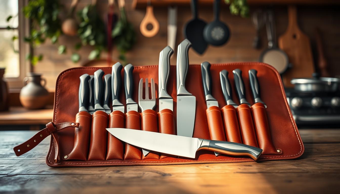 Maintaining a knife roll