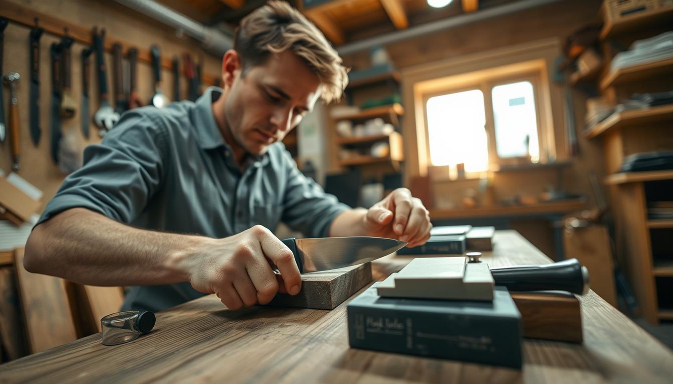 Sharpening for left-handers
