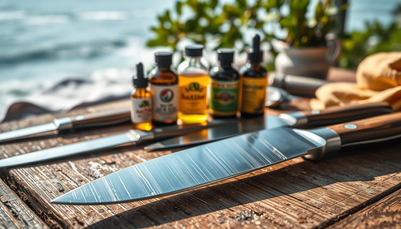 Storing knives in high humidity